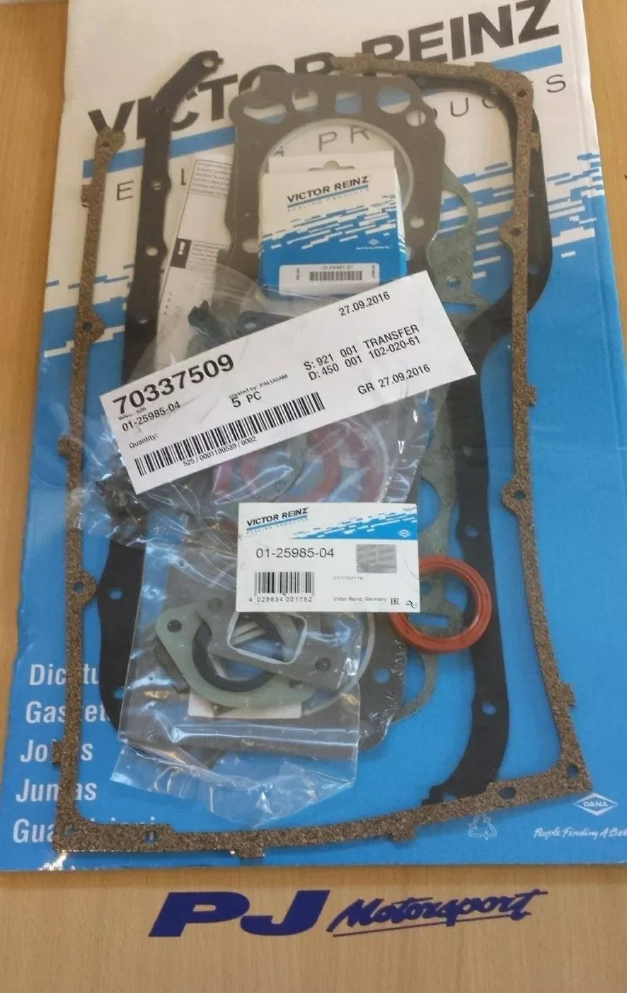 Victor reinz pinto engine gasket set RS2000 escort capri cortina ohc