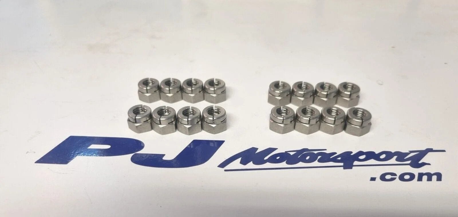 Cosworth exhaust nut set (x16) correct type in stainless steel