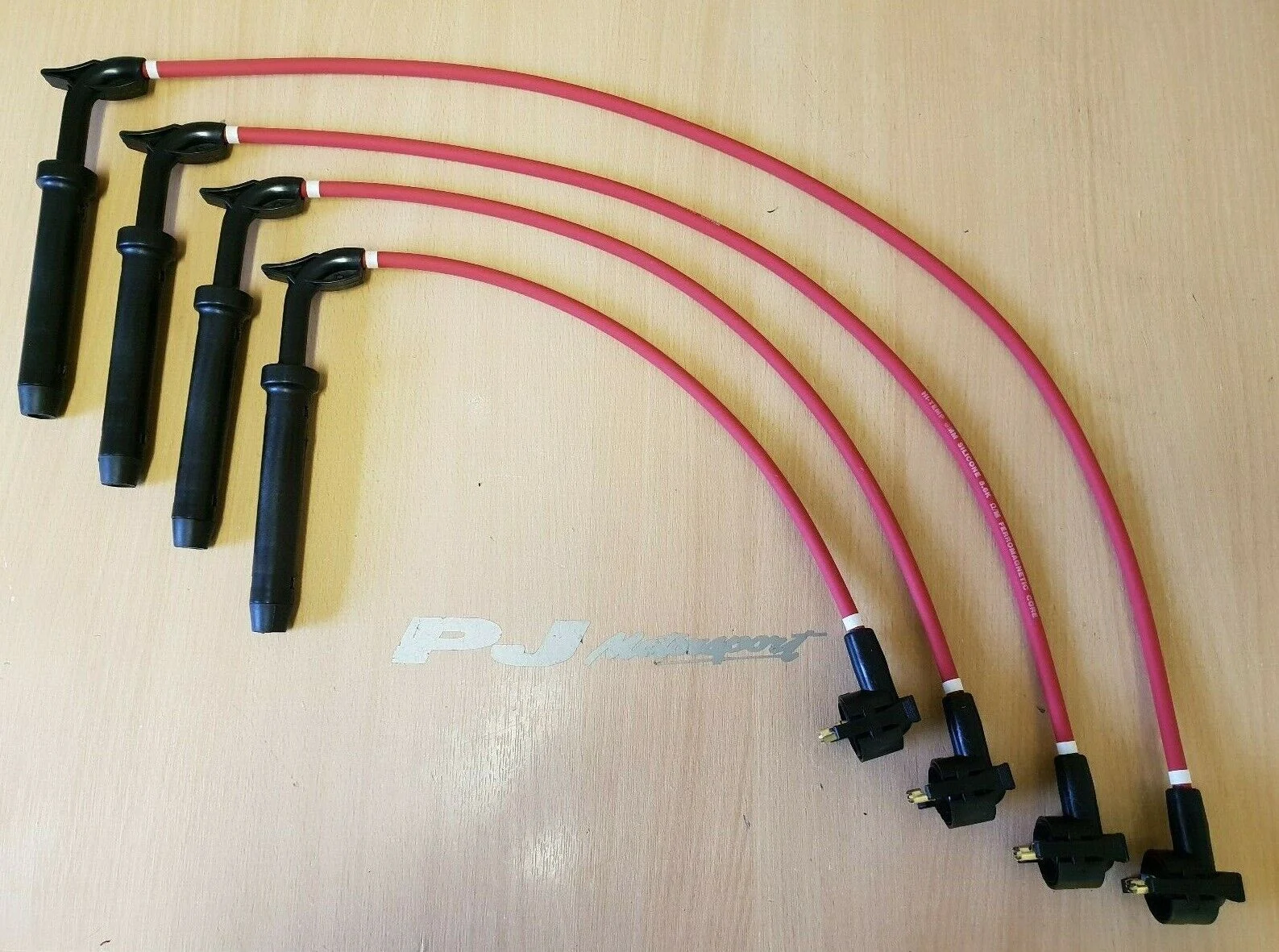 Red fiesta RS turbo plug lead set ignition lead set