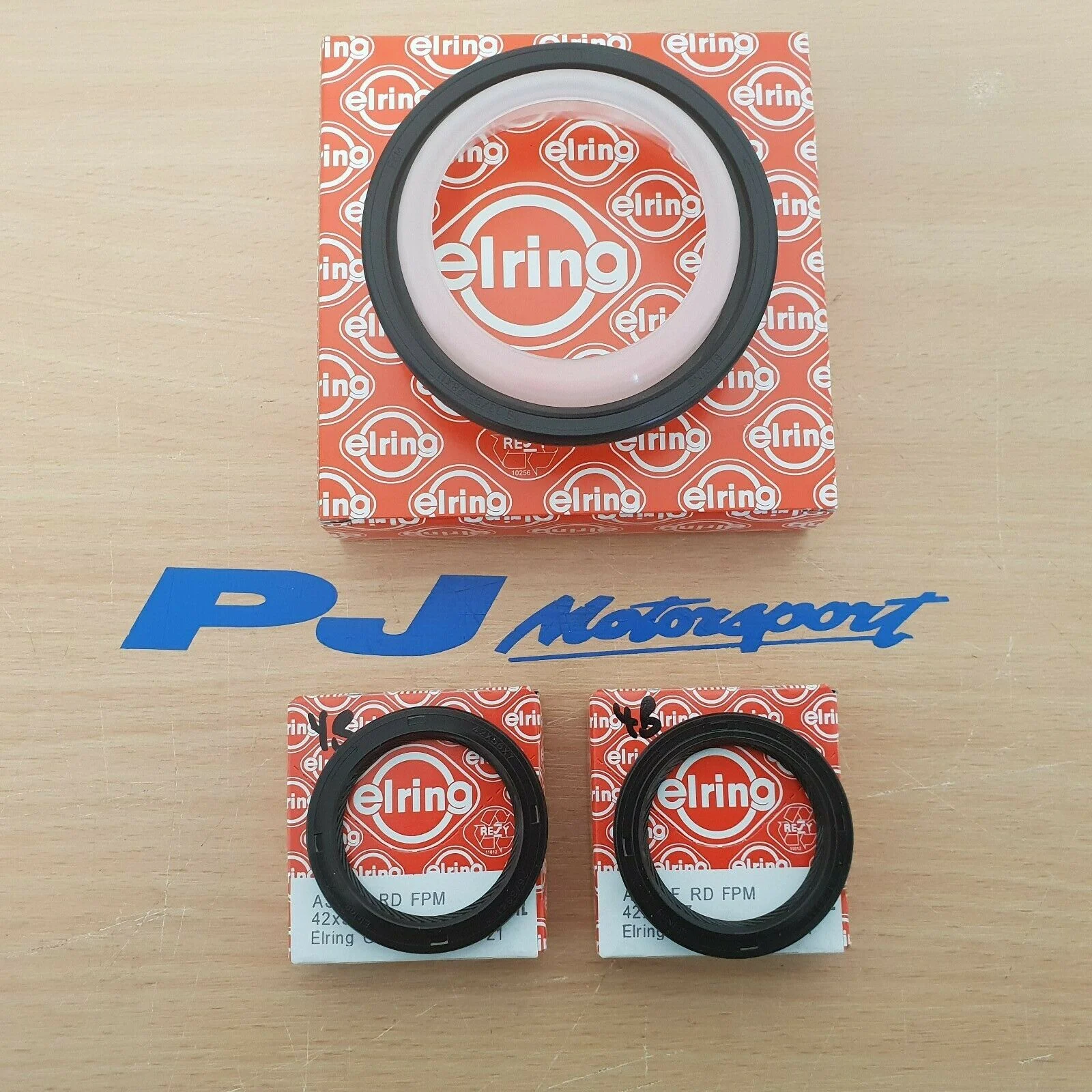 Cosworth yb crankshaft seal set with elring ptfe rear seal