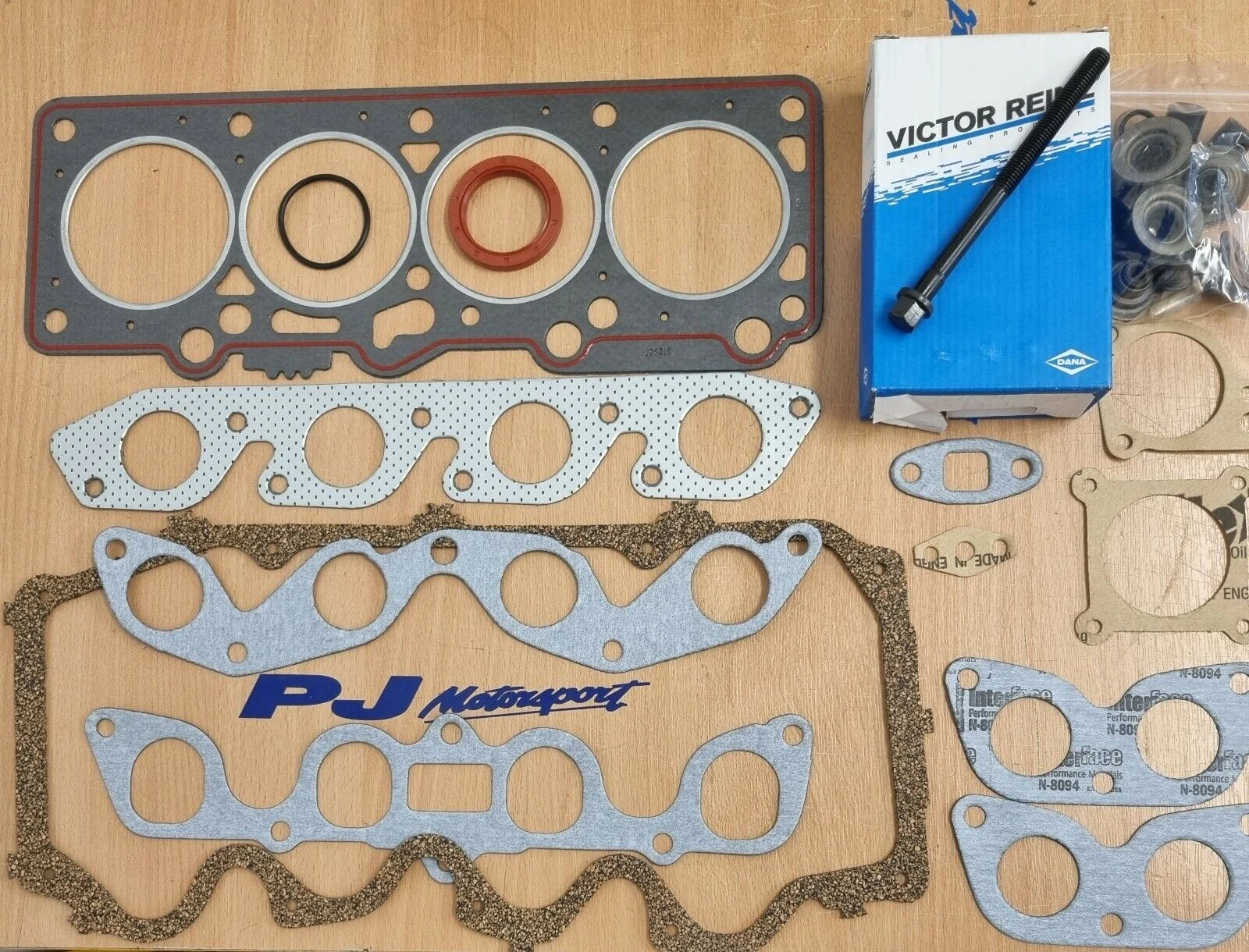 Escort RS turbo head gasket set inc. Victor reinz head bolt set