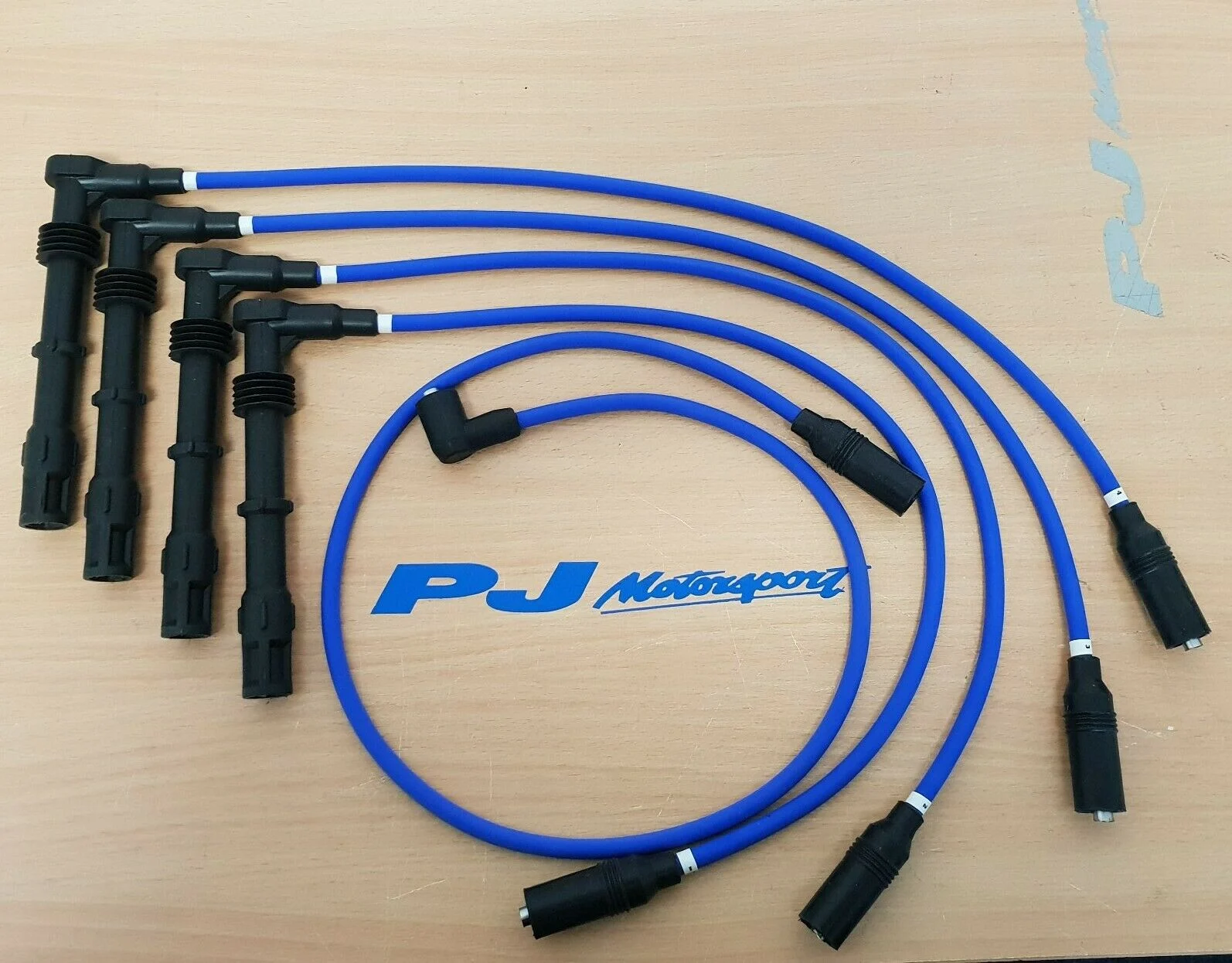Electric blue Cosworth 2wd spark plug lead set