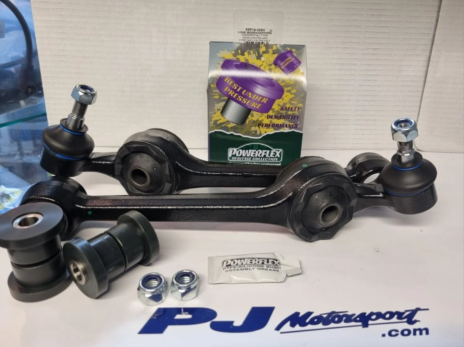 3DR Cosworth/RS500 track control arms X2 with Powerflex heritage inner bush set