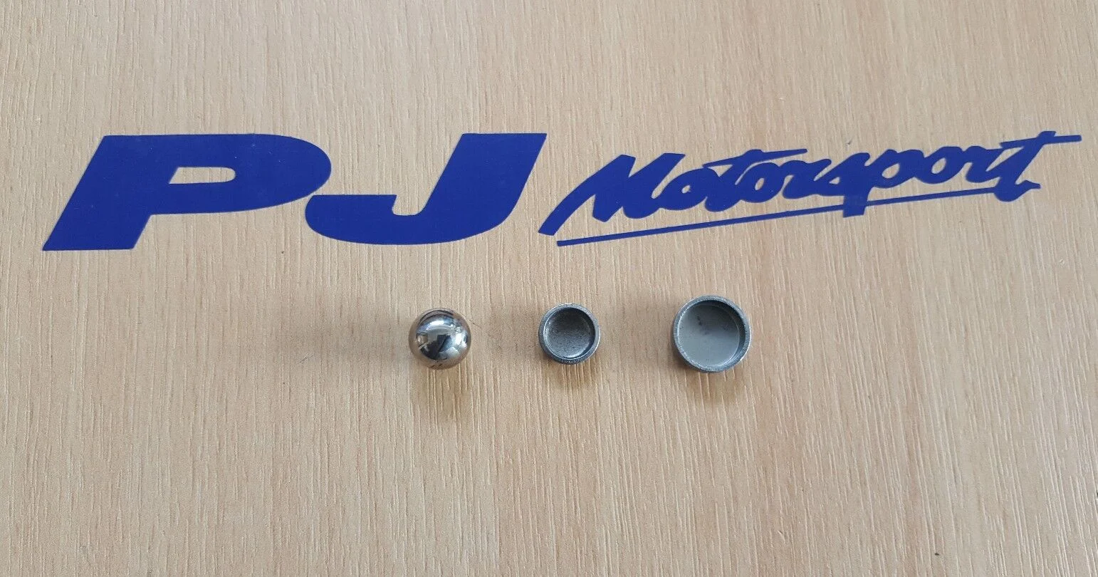 Cosworth pinto & yb core plug set oil gallery + 11mm ball bearing