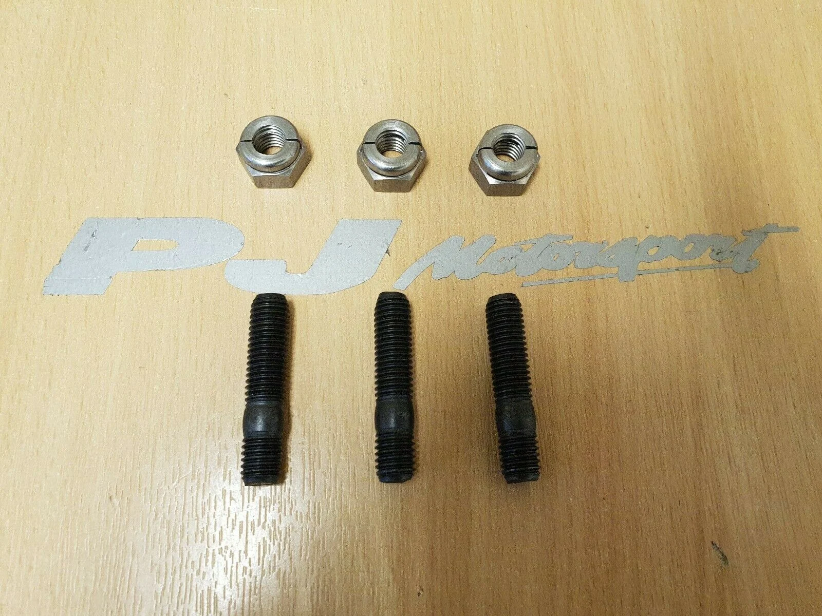 Cosworth turbo downpipe M10 stud & aerotight nut set (x3)