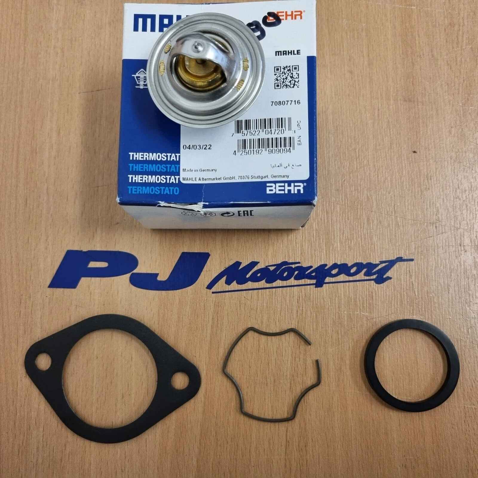 Mahle Ford pinto thermostat 88 degree + gasket seal & clip
