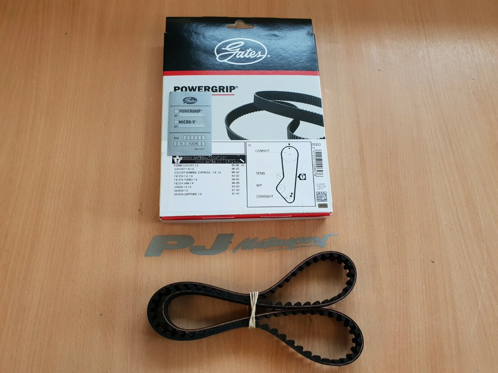 Gates cambelt Ford cvh escort fiesta RS turbo (1.4L 1.6L)