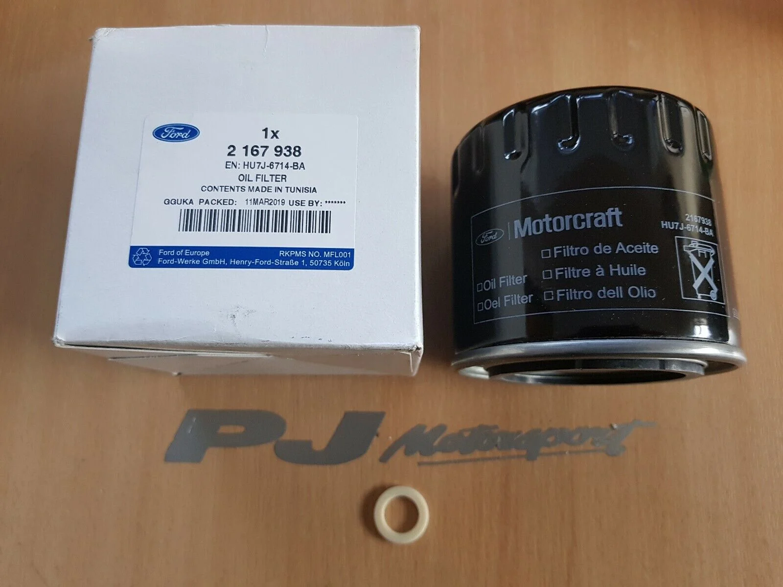 Genuine Ford pinto oil filter (EFL90) includes sump plug washer