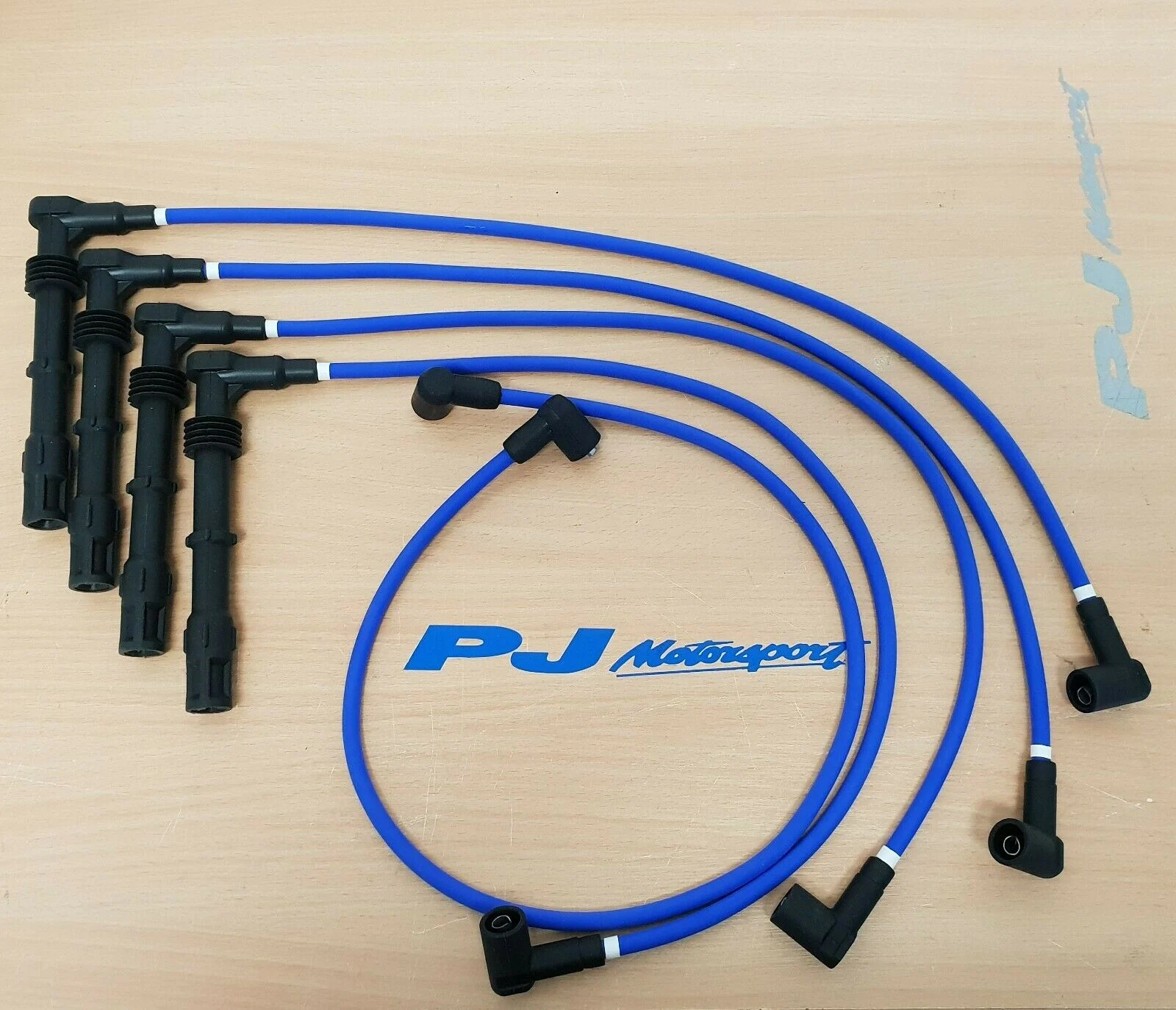 Electric blue Cosworth 4x4 spark plug lead set
